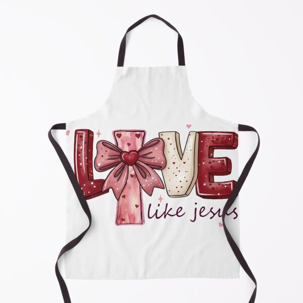 Item preview, Love Like Jesus | Cute Pink Cross with Bow Christian Valentine designed and sold by designsdetour.
