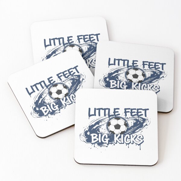 Item preview, Little Feet Big Kicks Soccer Youth Sports Design designed and sold by Merchifyme2000.