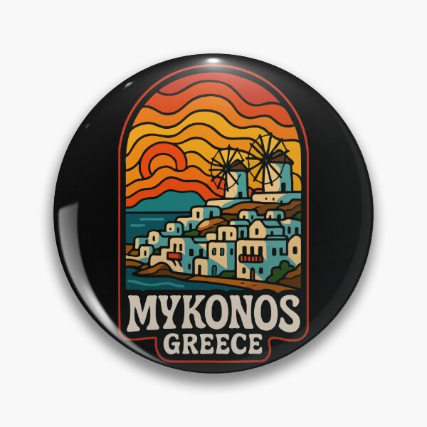 Item preview, Mykonos Greece Trippy Art designed and sold by TomFrontierArt.