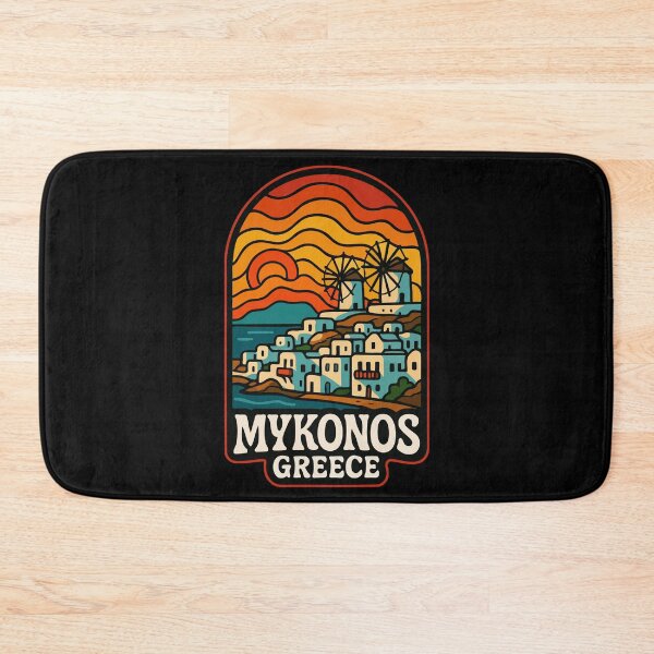 Item preview, Mykonos Greece Trippy Art designed and sold by TomFrontierArt.
