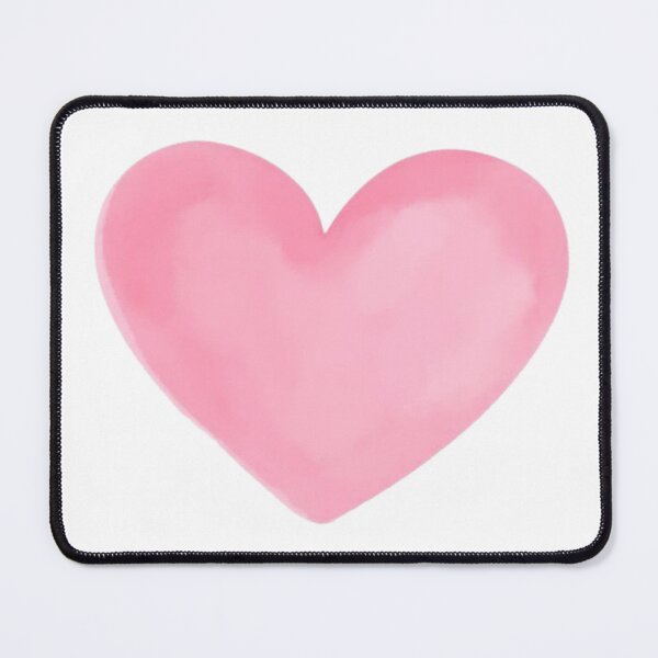 Item preview, Simple Kawaii Pink Watercolor Heart Mug designed and sold by lulabellestore.
