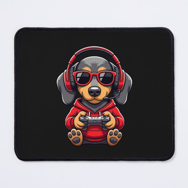 Item preview, Gamer Dachshund Funny Dog Gaming designed and sold by GrumpySableye.