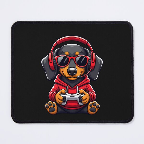 Item preview, Dachshund Gamer Dog Funny Video Game Lover designed and sold by GrumpySableye.