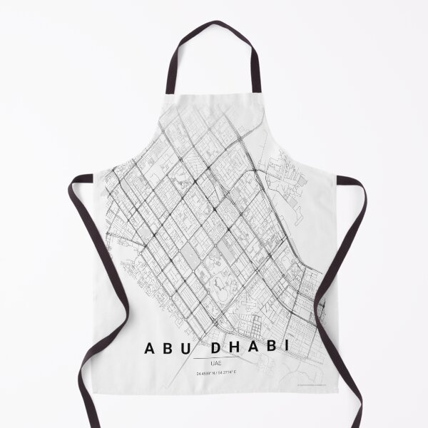 Item preview, Abu Dhabi Contrast Zones Map Poster designed and sold by benarik.