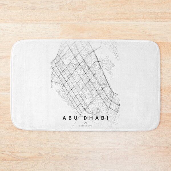 Item preview, Abu Dhabi Contrast Zones Map Poster designed and sold by benarik.