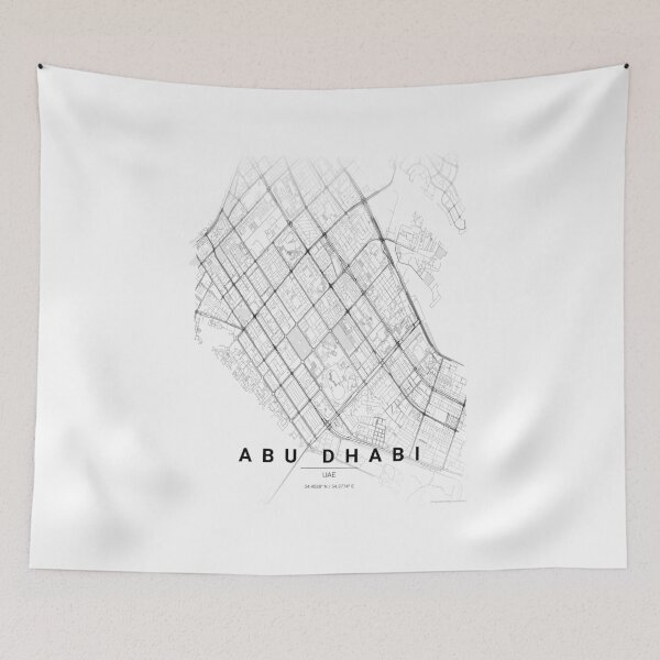 Item preview, Abu Dhabi Contrast Zones Map Poster designed and sold by benarik.