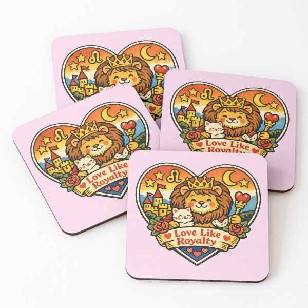 Item preview, Leo Valentine Zodiac Love - Cute Vintage Sticker Art designed and sold by TaiyoDigital36.