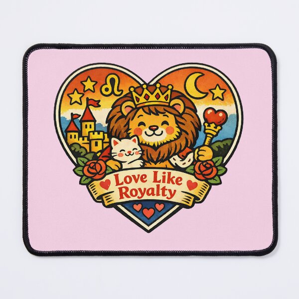 Item preview, Leo Valentine Zodiac Love - Cute Vintage Sticker Art designed and sold by TaiyoDigital36.