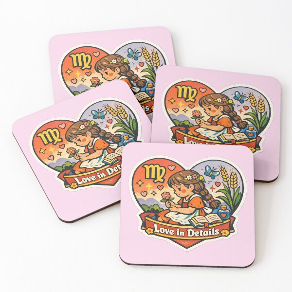 Item preview, Virgo Valentine Zodiac Love - Cute Vintage Sticker Art designed and sold by TaiyoDigital36.