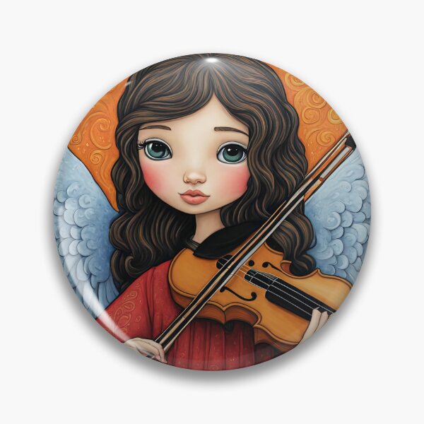 Item preview, Angel with wings wearing a hoodie Playing a Violin designed and sold by Colin Bentham.
