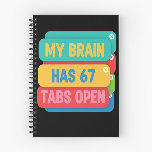 Item preview, Funny My Brain Has 67 Tabs Open Sarcastic Humor 6 7 Meme designed and sold by FreeArt2.