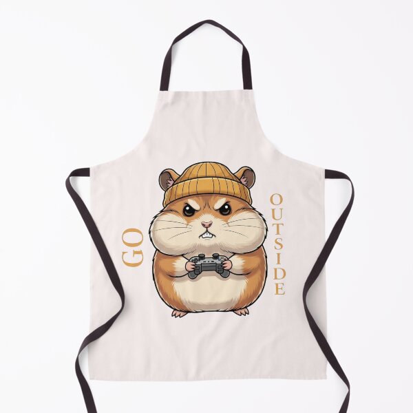 Item preview, Go Outside Touch Grass Gamer Hamster Funny Sarcastic designed and sold by Moon's Arts.