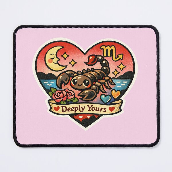 Item preview, Scorpio Valentine Zodiac Love - Cute Vintage Sticker Art designed and sold by TaiyoDigital36.