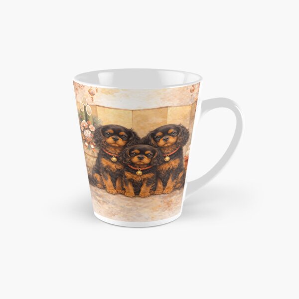 Item preview, Black and Tan Cavalier Family - Golden Zen Japanese Art designed and sold by SakuraWaStyle.