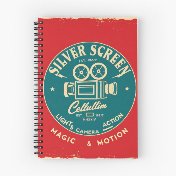 Item preview, Silver Screen Cellulium Vintage Movie Camera Retro Cinema Badge designed and sold by Cine8.