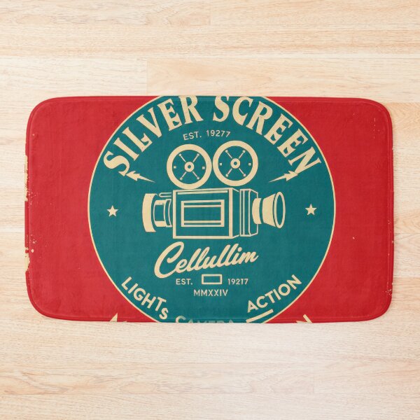 Item preview, Silver Screen Cellulium Vintage Movie Camera Retro Cinema Badge designed and sold by Cine8.