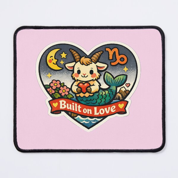 Item preview, Capricorn Valentine Zodiac Love - Cute Vintage Sticker Art designed and sold by TaiyoDigital36.