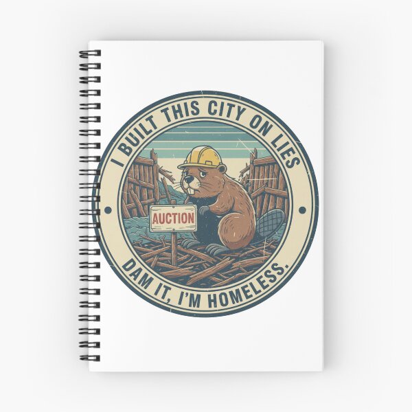 Item preview, Funny Beaver Homeowner Crisis – Dam It I'm Homeless 90s Vintage Graphic designed and sold by FakeJoo.