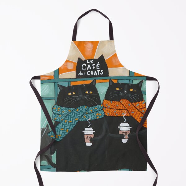 Item preview, Besties at The Cafe Cats designed and sold by KilkennyCat Art.