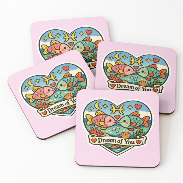 Item preview, Pisces Valentine Zodiac Love - Cute Vintage Sticker Art designed and sold by TaiyoDigital36.