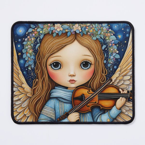 Item preview, Angel with wings wearing a hoodie Playing a Violin designed and sold by Colin Bentham.