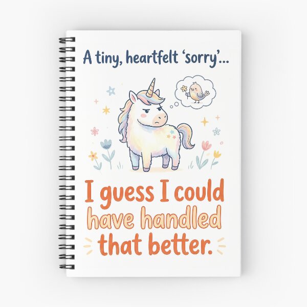 Item preview, Sorry Greeting Card with Unicorn Quote - Blank Inside Studio designed and sold by BlankInsideCard.