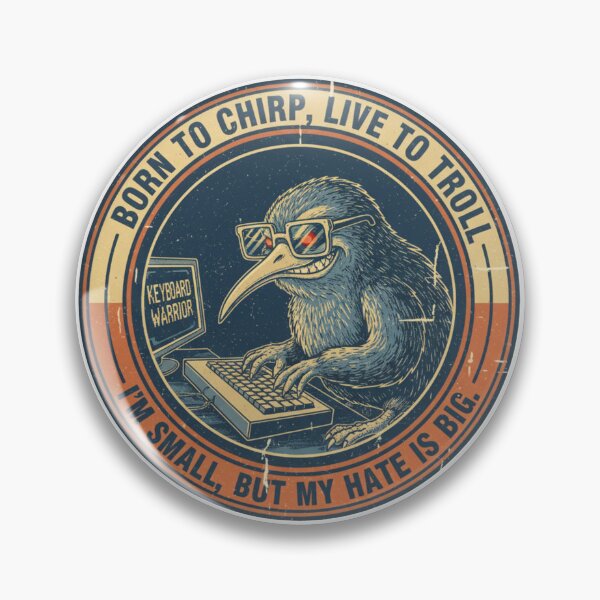 Item preview, Small But Angry Kiwi Keyboard Warrior – Funny Gamer Troll 90s Vintage Graphic designed and sold by FakeJoo.