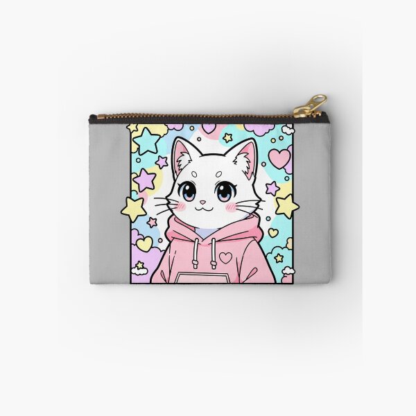 Item preview, Kawaii Pastel Cat in Hoodie designed and sold by SholoStudio.