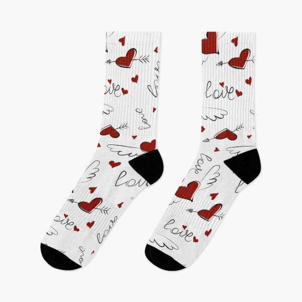 Item preview, Hand-Drawn Love Seamless Pattern – Romantic Doodle Illustration designed and sold by alijun.