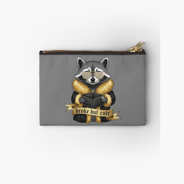 Item preview, Broke But Cute Racoon Money Issues Funny Sarcastic designed and sold by Moon's Arts.