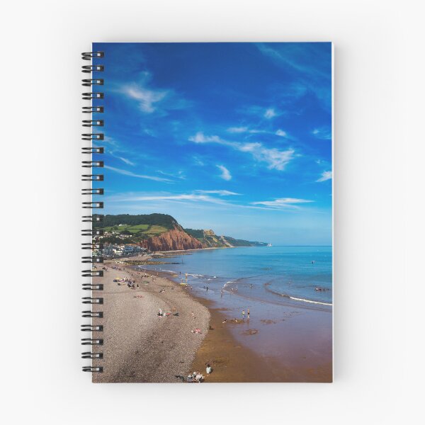 Item preview, Sidmouth Seafront Photo | Sunny Day Coastal Landscape | Devon Beach Wall Art designed and sold by leonwoods.
