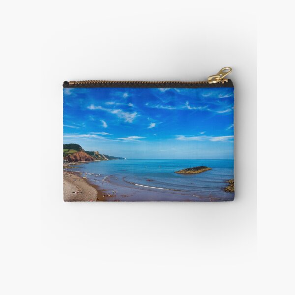 Item preview, Sidmouth Seafront Photo | Sunny Day Coastal Landscape | Devon Beach Wall Art designed and sold by leonwoods.