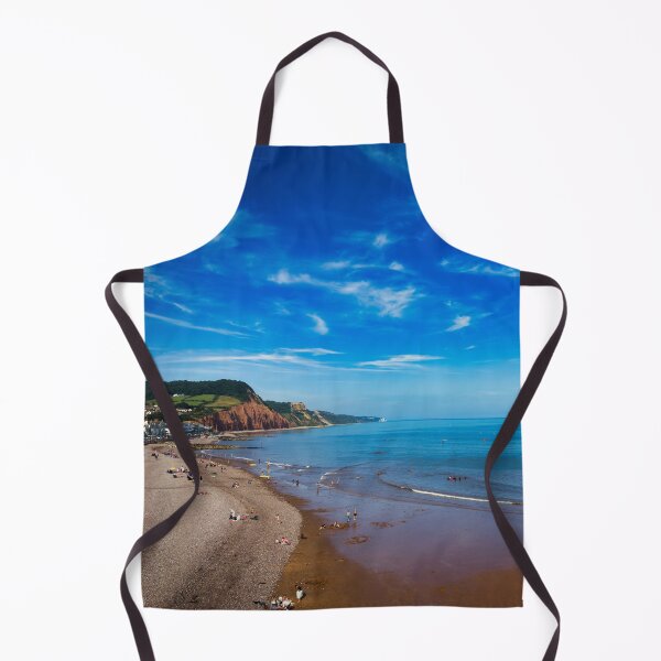 Item preview, Sidmouth Seafront Photo | Sunny Day Coastal Landscape | Devon Beach Wall Art designed and sold by leonwoods.