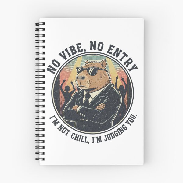 Item preview, No Vibe No Entry Capybara Bouncer – Funny Chill Animal Judgment 90s Vintage Graphic designed and sold by FakeJoo.