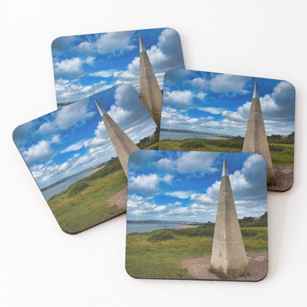Item preview, Orcombe Point Geo Needle Photo | Exmouth Devon Coastal Landmark | Scenic UK Seafront Wall Art designed and sold by leonwoods.