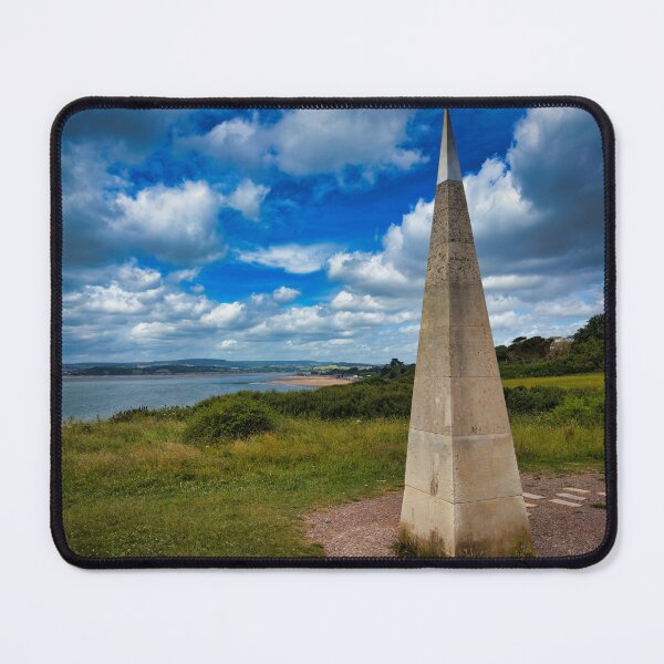 Item preview, Orcombe Point Geo Needle Photo | Exmouth Devon Coastal Landmark | Scenic UK Seafront Wall Art designed and sold by leonwoods.