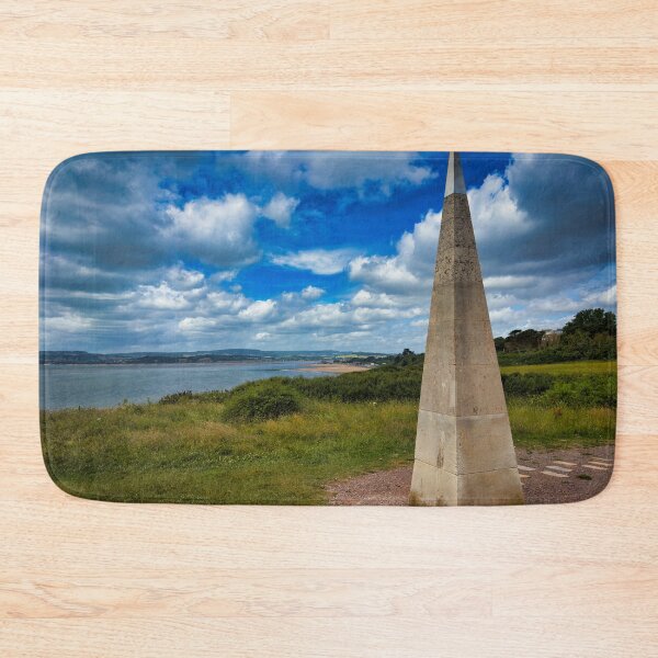 Item preview, Orcombe Point Geo Needle Photo | Exmouth Devon Coastal Landmark | Scenic UK Seafront Wall Art designed and sold by leonwoods.