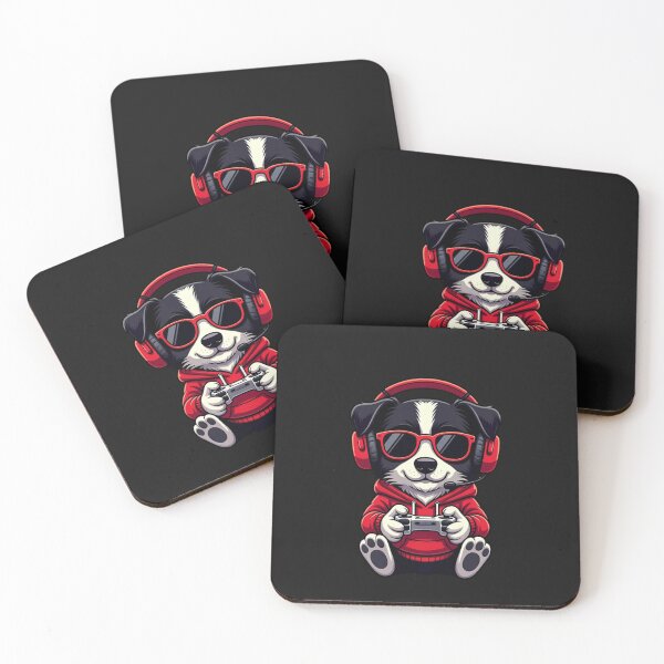 Item preview, Dog Gamer Playing Video Games Funny Digital Art designed and sold by GrumpySableye.