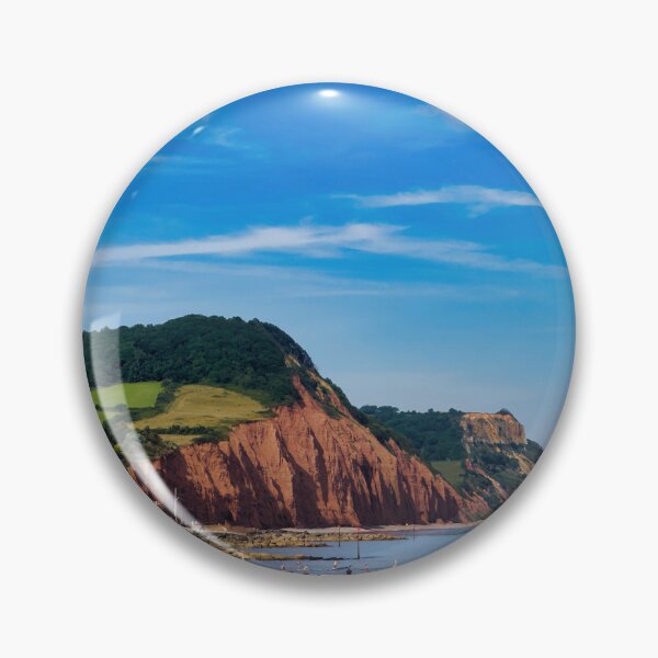 Item preview, Sidmouth Seafront Photo | Sunny Devon Coastal Landscape | English Riviera Wall Art designed and sold by leonwoods.