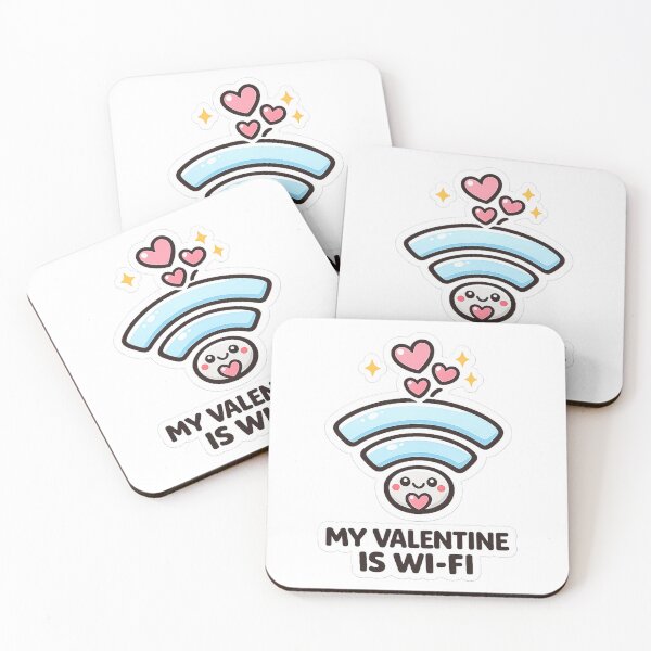 Item preview, My Valentine Is Wi-Fi  designed and sold by DreamPixAtelier.