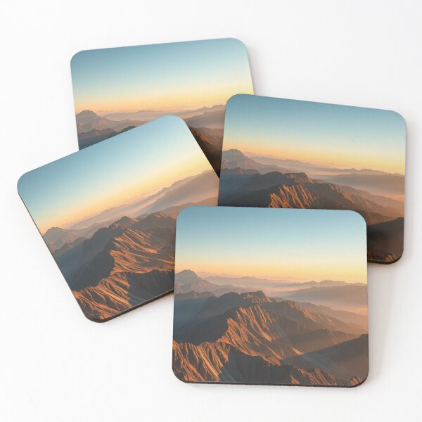 Item preview, Alpenglow Majesty | Layered Mountain Ridges at Dawn designed and sold by Jade Ado.