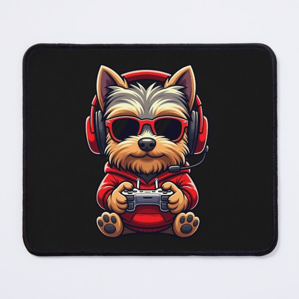 Item preview, Gamer Dog Yorkshire Terrier Gaming Funny designed and sold by GrumpySableye.