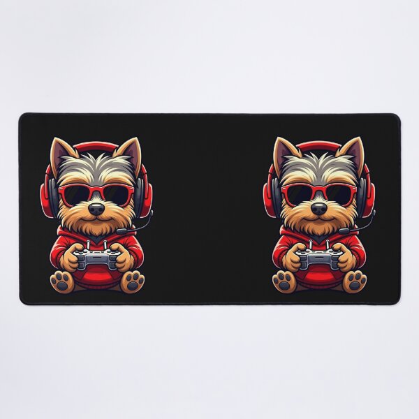 Item preview, Gamer Dog Yorkshire Terrier Gaming Funny designed and sold by GrumpySableye.