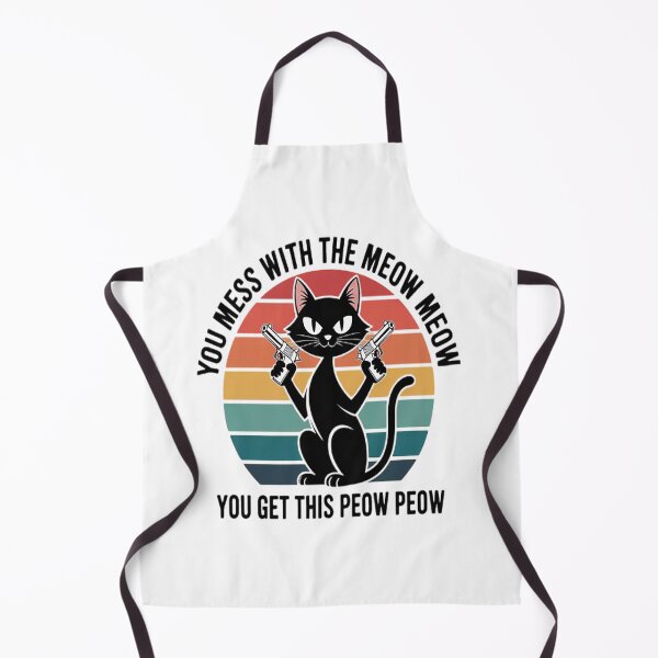 Item preview, Cat You Mess With Meow Black Cat Lover Dad designed and sold by TheRetroStyle.