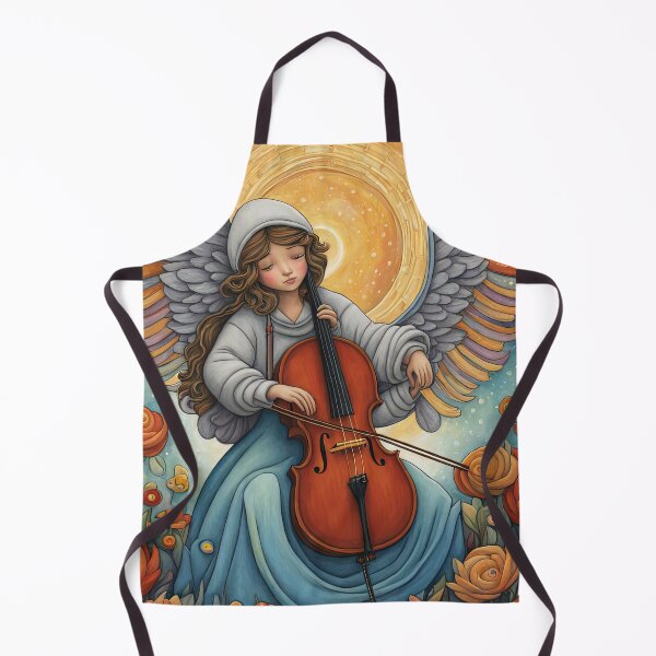 Item preview, Angel with wings wearing a hoodie Playing a Cello designed and sold by Colin Bentham.