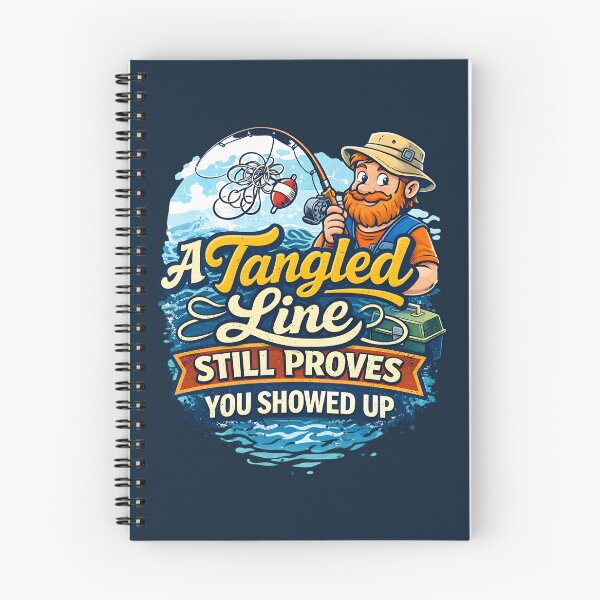 Item preview, Tangled Line Fishing Humor Design designed and sold by EimSol.