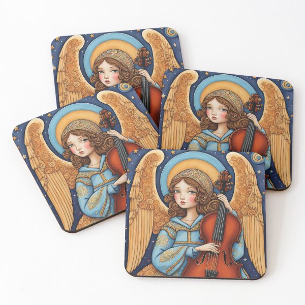 Item preview, Angel with wings wearing a hoodie Playing a Cello designed and sold by Colin Bentham.