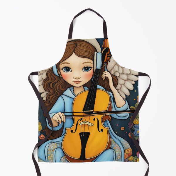 Item preview, Angel with wings wearing a hoodie Playing a Cello designed and sold by Colin Bentham.