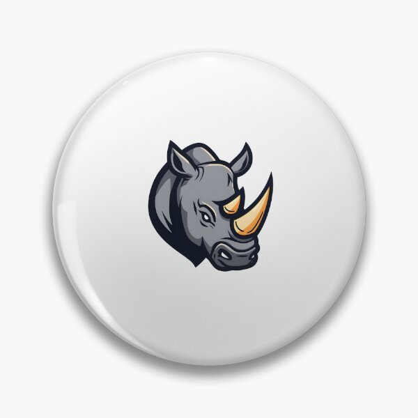 Item preview, Powerful Rhino Head Mascot – Bold Animal Vector Design designed and sold by Kavya Art.