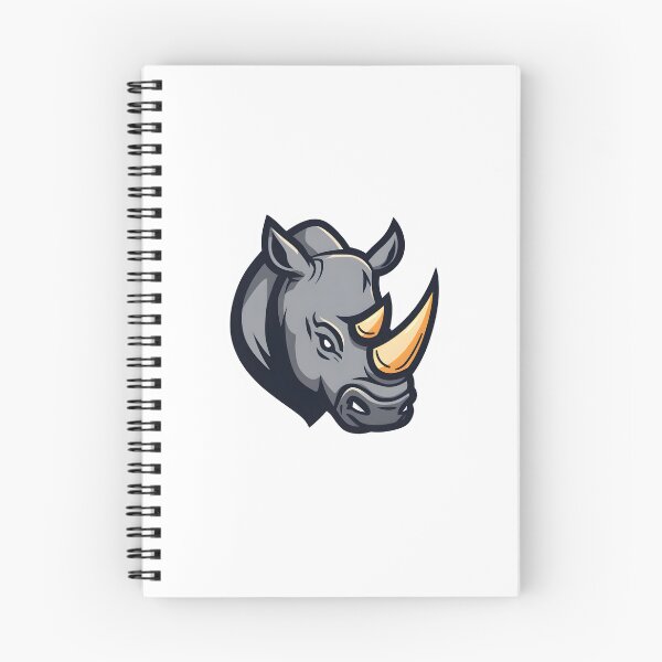 Item preview, Powerful Rhino Head Mascot – Bold Animal Vector Design designed and sold by Kavya Art.